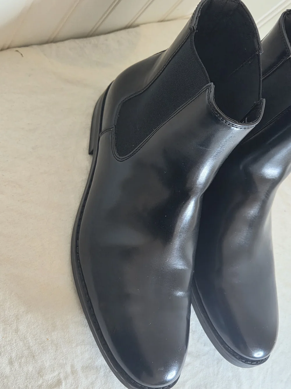Alfani Luka Black Leather Chukka Boots